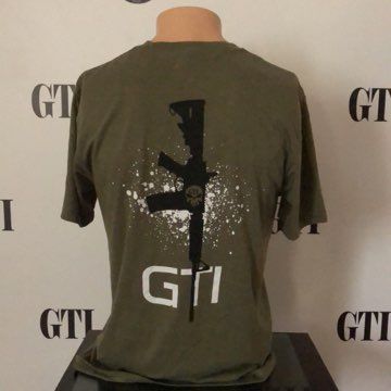 GTI M4 Green Triblend Tee Back